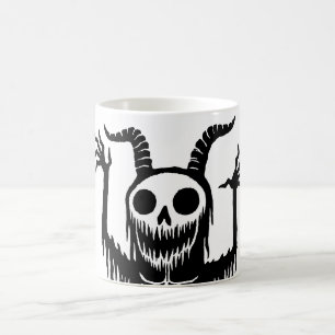 Creepy Demon Skull Kaffemugg