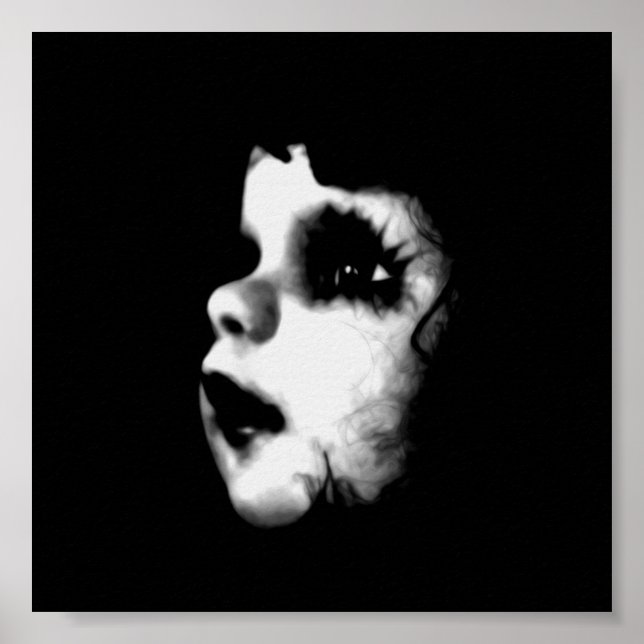 Creepy Doll Ansikte Poster (Framsidan)
