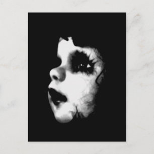 Creepy Doll Ansikte Vykort