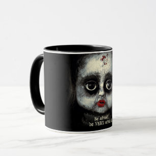 Creepy Doll Haunted Halloween Horror Mugg
