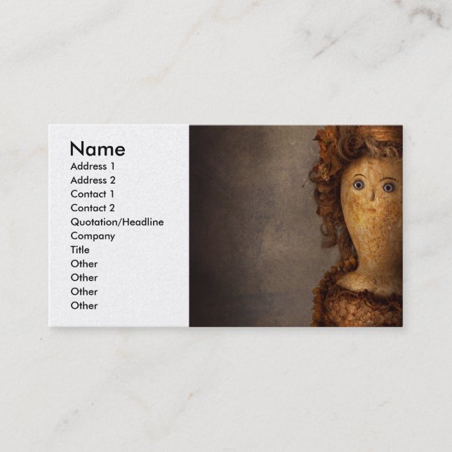 Creepy - Doll - Matilda Visitkort (Framsida)