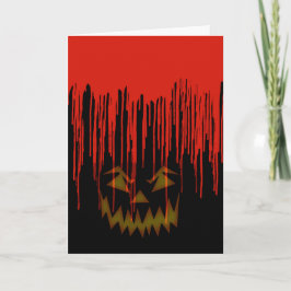 Creepy Dripping Blood Halloween Inbjudan