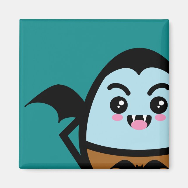 Creepy Egg Dracula - Halloween Magnet (Framsidan)