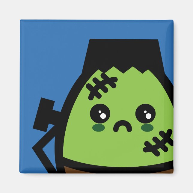 Creepy Egg Frankenstein - Halloween Magnet (Framsidan)