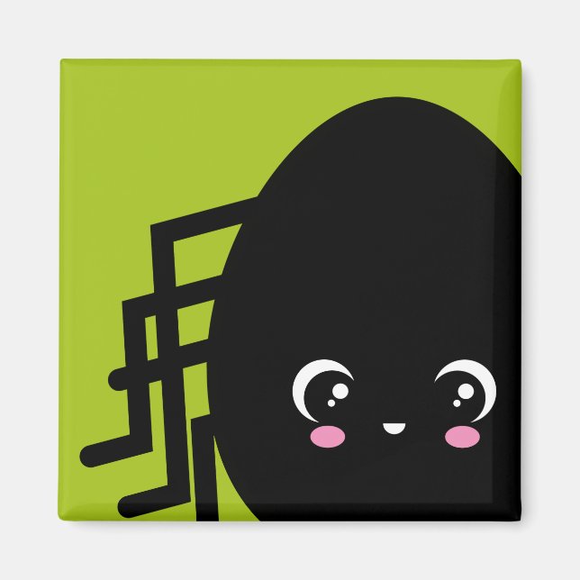 Creepy Egg Spider - Halloween Magnet (Framsidan)