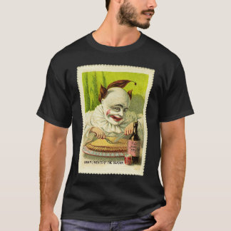 Creepy Evil Victorian Clown Christmas Greeting T Shirt
