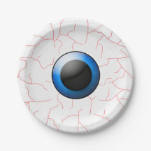Creepy Eyeball Halloween fest Tallrikar
