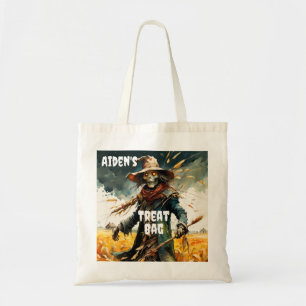 Creepy Fågelskrämma Halloween Treat Tote Bag Tygkasse