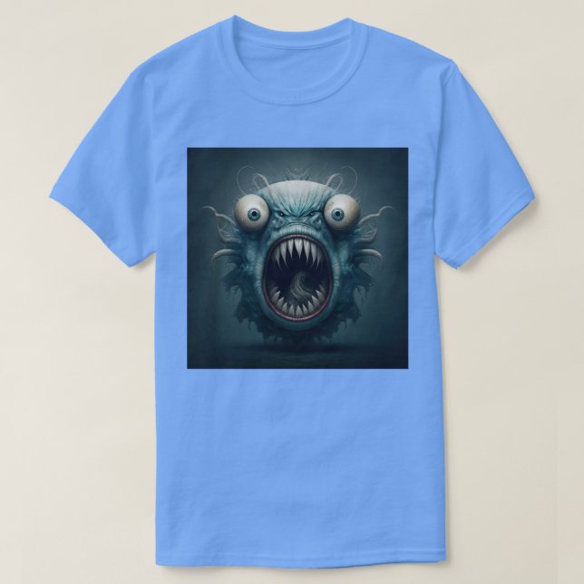 Creepy Fish Monster T Shirt (Design framsida)