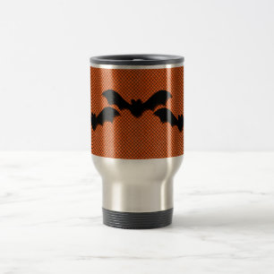 Creepy Fladdermöss Halloween Mugg, Orange Resemugg