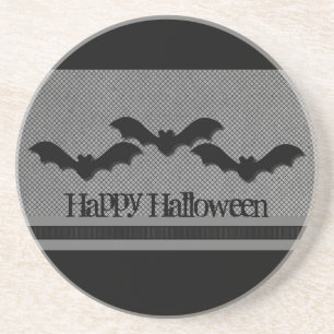 Creepy Fladdermöss Halloween Underlägg, lätt Grått Underlägg