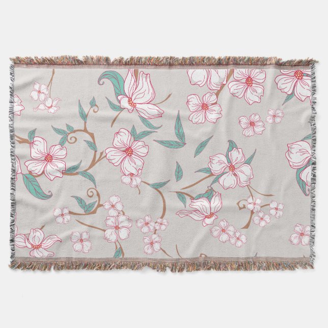 Creepy Flowers Pattern 6 Filt (Framsidan)