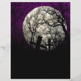 Creepy Forest Halloween Scrapbook Papper