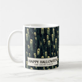 Creepy Forest och Spöken Halloween Kaffemugg