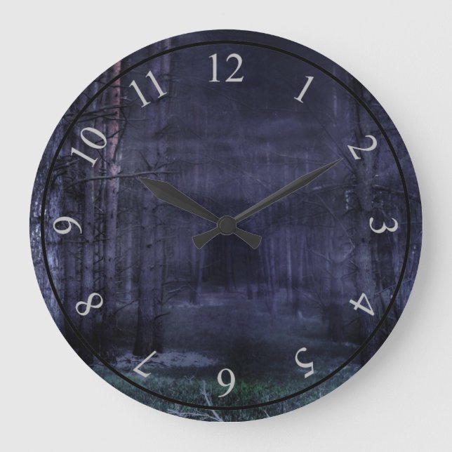 Creepy Forest Stor Klocka (Framsida)