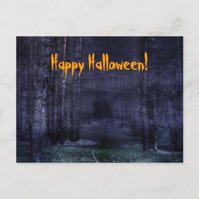 Creepy Forest Vykort (Framsida)