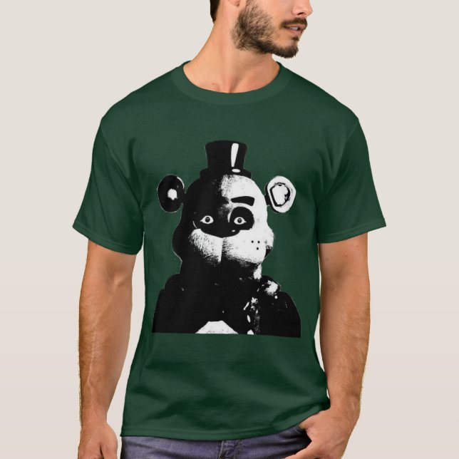 Creepy Freddy Fazbear FNaF meme friend T Shirt (Framsida)