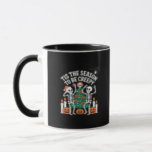 Creepy Funny Skeleton Halloween Spooky Mugg