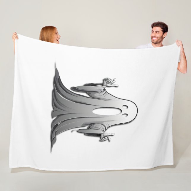 Creepy Ghost of Salem Fleecefilt (På plats)