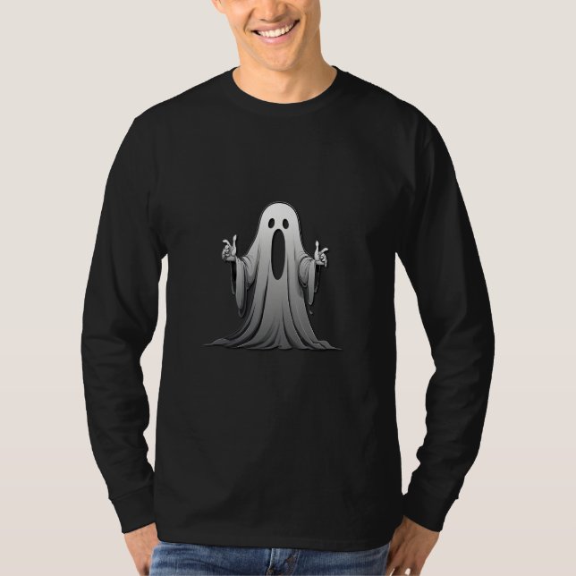 Creepy Ghost of Salem T Shirt (Framsida)
