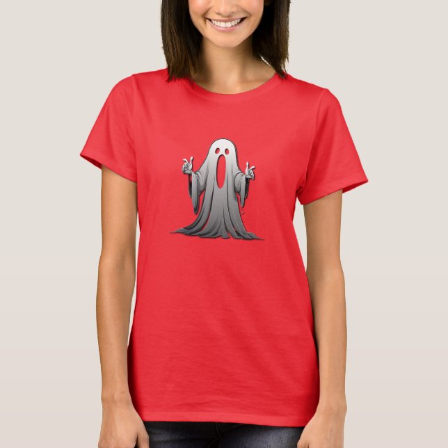 Creepy Ghost of Salem T Shirt (Framsida)