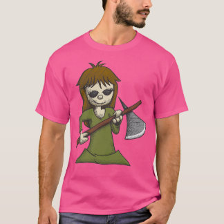 Creepy Girl med Ax T Shirt