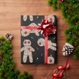 Creepy Goth Voodoo Dolls Halloween Presentpapper