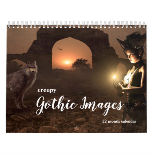 Creepy Gothic Bilder 2025 Kalender