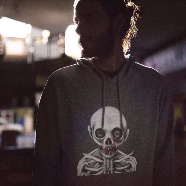 Creepy Gothic Deformed Skeleton Zombie Monster Hoodie (Skapare uppladdad)