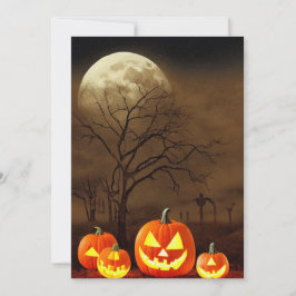 Creepy Graveyard Halloween Bash Party Inbjudningar