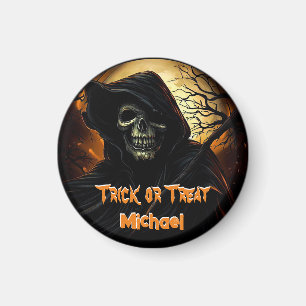 Creepy Grim Reaper Bus eller godis Magnet