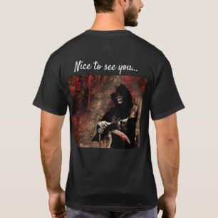 Creepy Grim Reaper Hälsning T Shirt