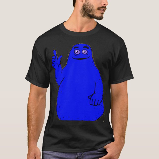 Creepy Grimace T Shirt (Framsida)