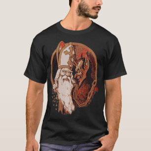 Creepy Gruss Vom Krampus Demon jul Djävulen Kra T Shirt