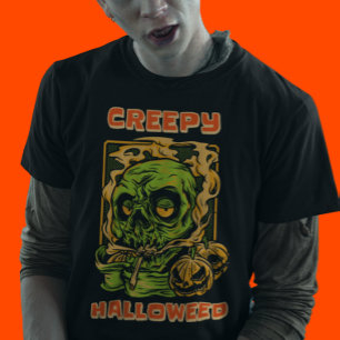 Creepy Halloweed Funny Stoner Halloween T Shirt