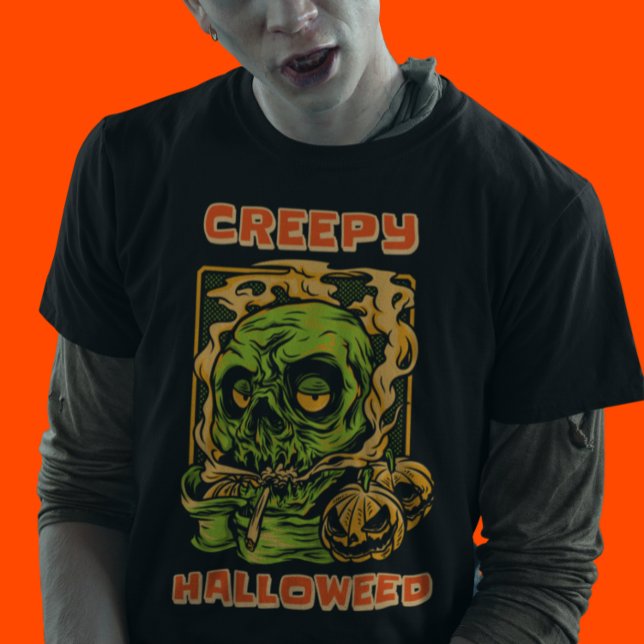 Creepy Halloweed Funny Stoner Halloween T Shirt (Skapare uppladdad)