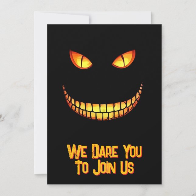 Creepy Halloween fest-inbjudan Inbjudningar (Framsida)