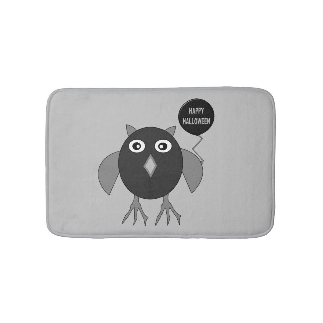 Creepy Halloween fest Uggla Bath Mat Badrumsmatta (Framsidan)