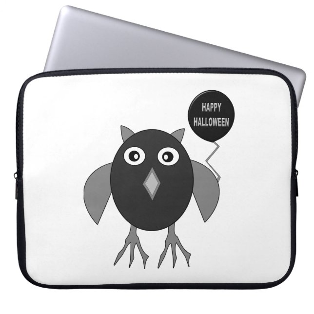 Creepy Halloween fest Uggla Laptop sleeve (Framsidan)