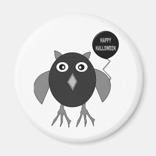 Creepy Halloween fest Uggla Magnet