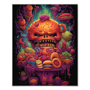 Creepy Halloween Food Fototryck