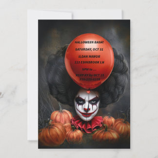 Creepy Halloween-inbjudan Inbjudningar