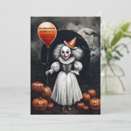 Creepy Halloween-inbjudan Inbjudningar