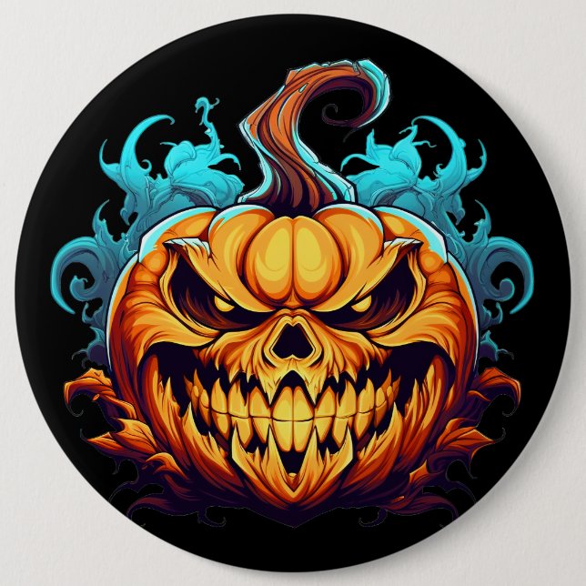 Creepy Halloween Jack O’ Lantern Knapp (Framsida)