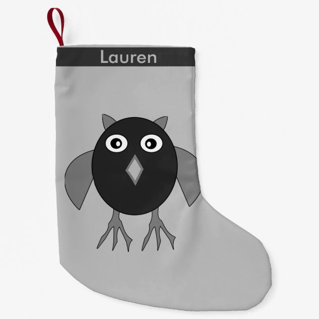Creepy Halloween-julklapp i Uggla Liten Julstrumpa (Framsidan)