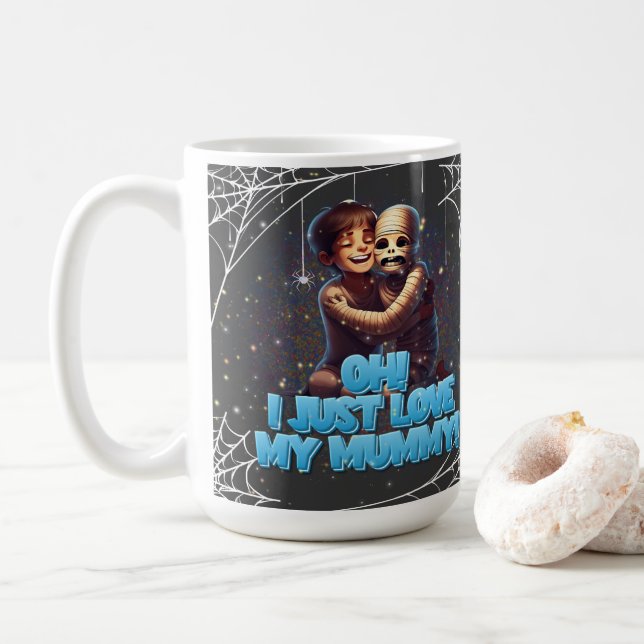 Creepy Halloween! 🎃 Kaffemugg (Med munk)