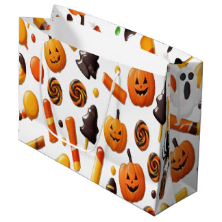 Creepy Halloween Large Gift Bag med Spöken