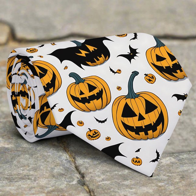 Creepy Halloween Orange Pumpkin Horror Fladdermus  Slips (Skapare uppladdad)