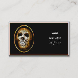 Creepy Halloween Skull Visitkort