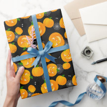 Creepy Halloween Spider Jack o lantern Spindelnät